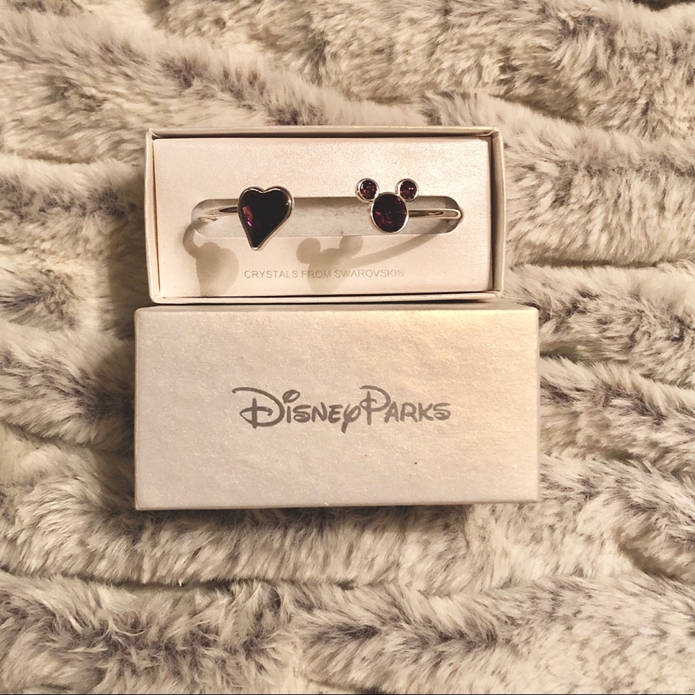 Disney Cuff/Bangle w/ Amethyst Swarovski Crystals